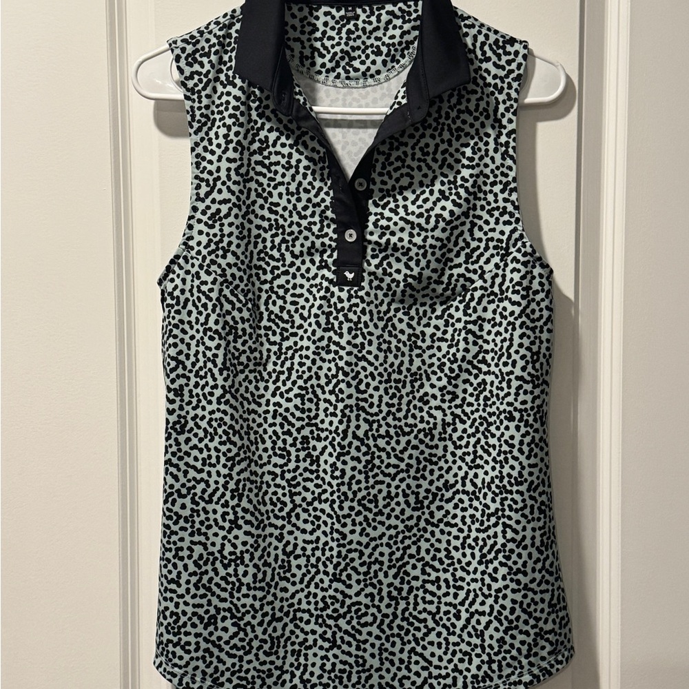 Bad Birdie Mint Chip Sleeveless Golf Shirt